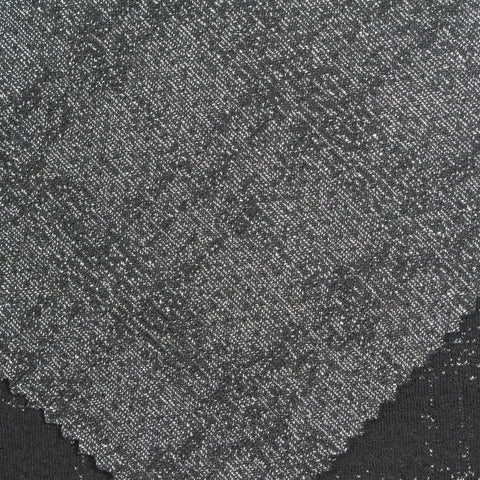 White Grid Interlock Knit, Polyester