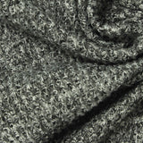Black Marl Waffle Knit, Polyester — photo 1
