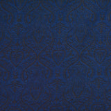 Jacquard Cotton Nylon Stretch Knit Fabric, 350 gsm, 160 cm — Navy — photo 1
