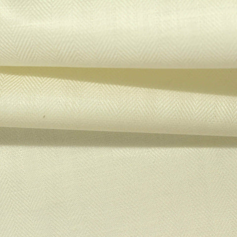 Cream Tone-on-Tone Herringbone Jacquard, Tencel Lyocell-Linen
