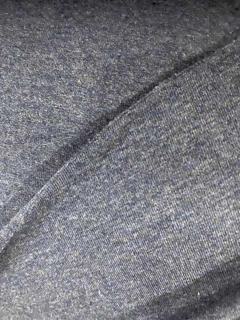 Heathered Blue Marl Jersey Knit, Cotton, 210 gsm