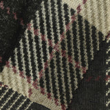 Black Plaid Chunky Knit, Polyester — photo 1