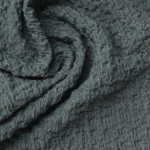 Jacquard Polyester Stretch Warp Knit Fabric, 200 gsm, 135 cm — Grey
