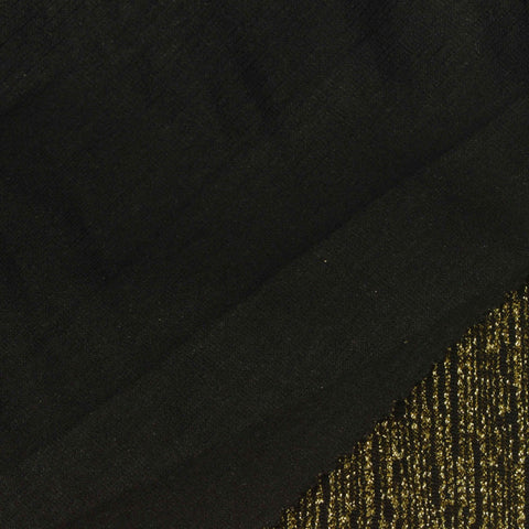 Gold Glitter-Line Interlock Knit, Poly-Metallic