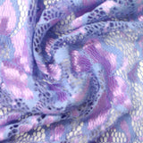 Light Blue Bold-Floral Lace, Nylon-Poly — photo 1