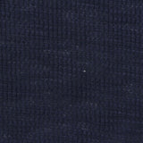 Dark Blue Heather Waffle Knit, Poly-Cotton — photo 1