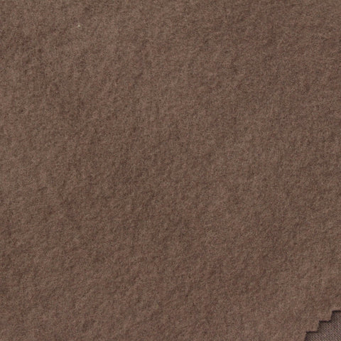 Brushed 100% Cotton French Terry Fabric, 260 gsm, 182 cm — Brown