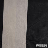 Black Vertical-Stripe Jersey Knit, Polyester, 140 gsm — photo 1
