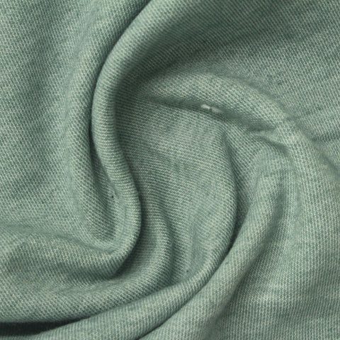 Light Green Marl Scuba Knit, Poly-Cotton