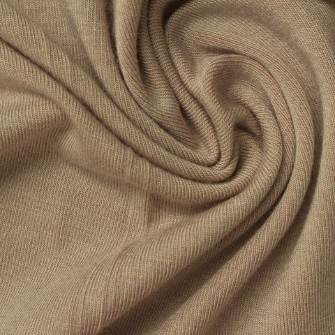 Viscose Stretch Jersey Knit Fabric, 195 gsm, 150 cm — Khaki