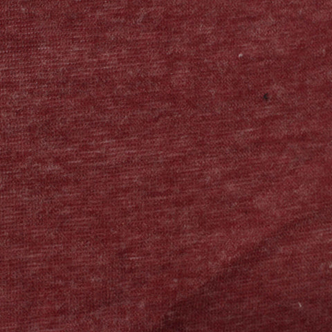 Deep Red Marl Jersey Knit, Poly-Viscose, 120 gsm