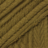 Jacquard Viscose Polyester Blend Knit Fabric, 460 gsm, 145 cm — Khaki — photo 1