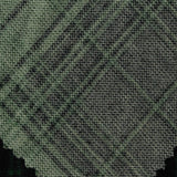 Dark Green Plaid Chunky Knit, Polyester — photo 1