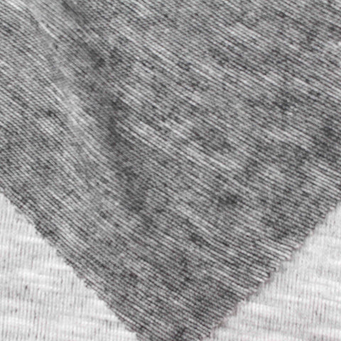 Light Grey Heather Chunky Knit, Viscose-Poly, 178 gsm