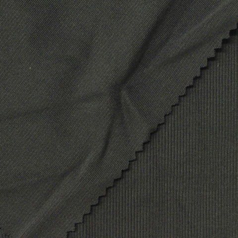 Dark Grey Rib Knit, Polyester