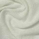 Jacquard Slub Polyester Cotton Knit Fabric, 195 gsm, 180 cm — White — photo 1