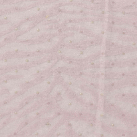 White Dots Jersey Knit, Cotton-Poly