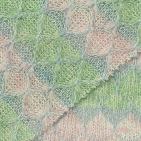 Pastel Pink Marl Chunky Knit, Polyester