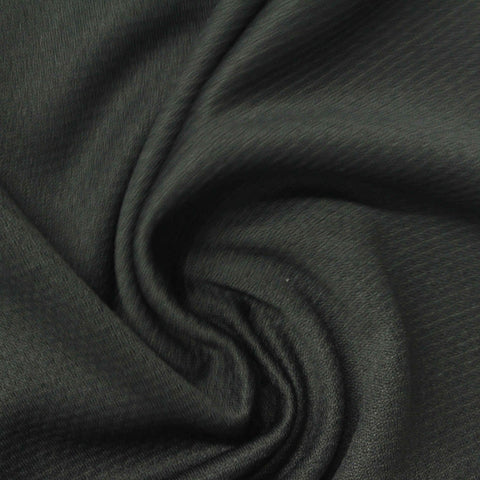 100% Polyester Birdseye Knit Fabric, 210 gsm, 150 cm — Grey