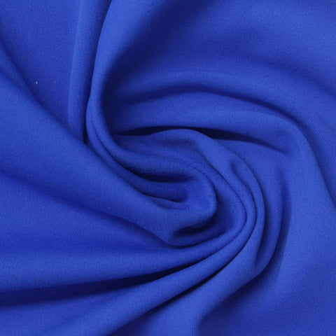 Polyester Stretch Sateen Fabric, 240 gsm, 150 cm — Blue