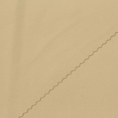 Nylon Stretch Interlock Knit Fabric, 190 gsm, 160 cm — Beige