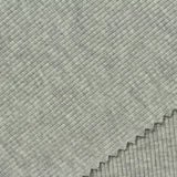 Heather Cotton Polyester Stretch Rib Knit Fabric, 435 gsm, 132 cm — Grey — photo 1