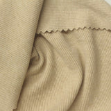 Polyester Cotton Stretch Rib Knit Fabric, 300 gsm, 100 cm — Khaki — photo 1