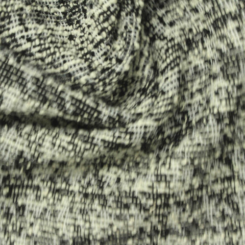 Black Marl Bouclé, Poly-Cotton, 305 gsm