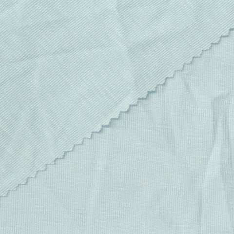 Tencel Lyocell Polyester Rib Knit Fabric, 150 gsm, 167 cm — Blue