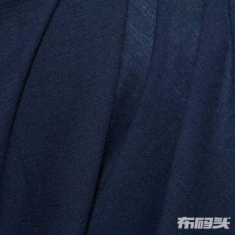 100% Cotton Crepe Fabric — Navy