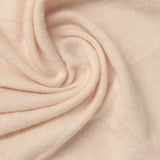 Brushed Polyester Viscose Stretch Chunky Knit Fabric, 180 gsm, 163 cm — Beige — photo 1
