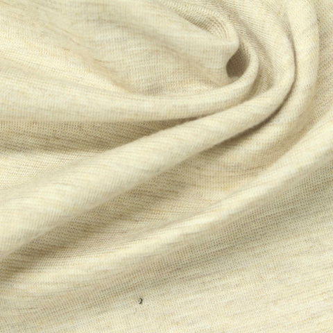 Cream Marl Ponte Knit, Viscose-Poly