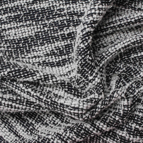 Black Marl Chunky Knit, 210 gsm