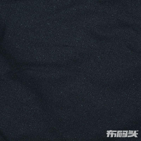 100% Cotton Canvas Fabric, 270 gsm, 140 cm — Black