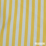 Yellow Vertical-Stripe Linen-Look, Polyester — photo 1
