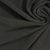 Polyester Stretch ITY Knit Fabric, 220 gsm — Black — photo 1