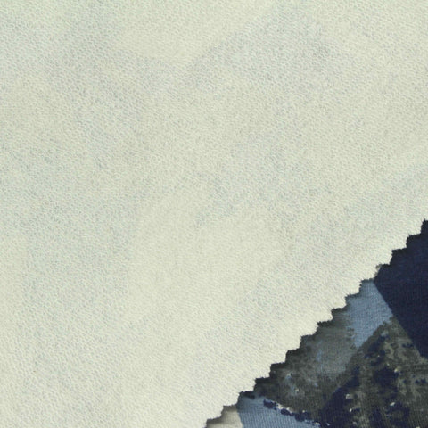 Blue Abstract French Terry, Cotton
