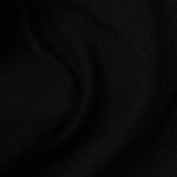 Jacquard 100% Polyester Linen-Look Fabric, 300 gsm, 155 cm — Black — photo 1