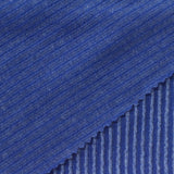 Royal Blue Vertical-Stripe Rib Knit, Poly-Viscose — photo 1