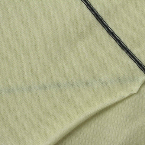 Black Horizontal-Stripe Jersey Knit, Cotton, 195 gsm, 178 cm
