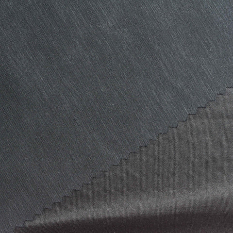 Polyester Modal Stretch Scuba Knit Fabric, 200 gsm, 155 cm — Grey