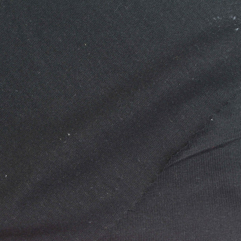 Cotton Polyester Jersey Knit Fabric, 150 gsm, 170 cm — Black