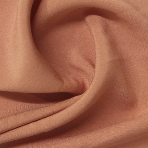 100% Viscose Poplin Fabric, 100 gsm, 155 cm — Brown