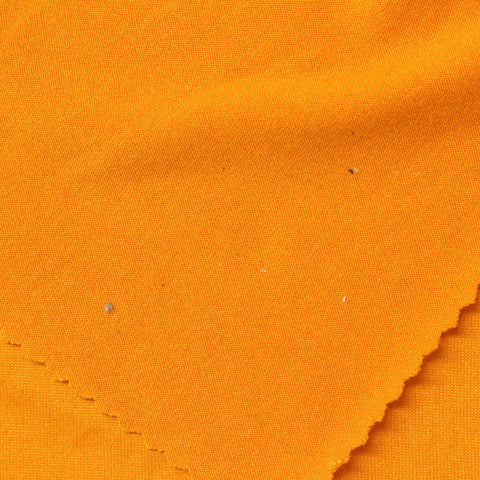 Brushed Polyester Stretch Milk Silk Knit Fabric, 170 gsm, 160 cm — Orange