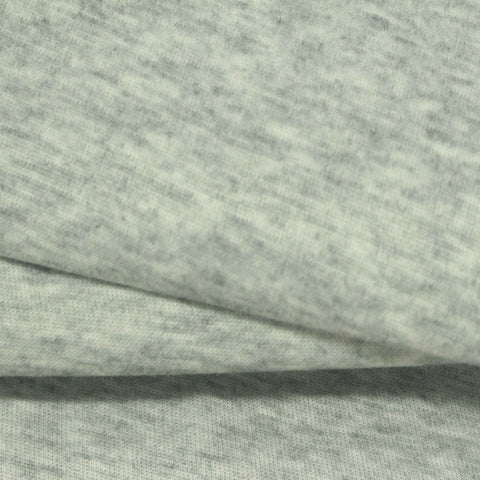 Heather Grey Marl Scuba Knit, Poly-Cotton