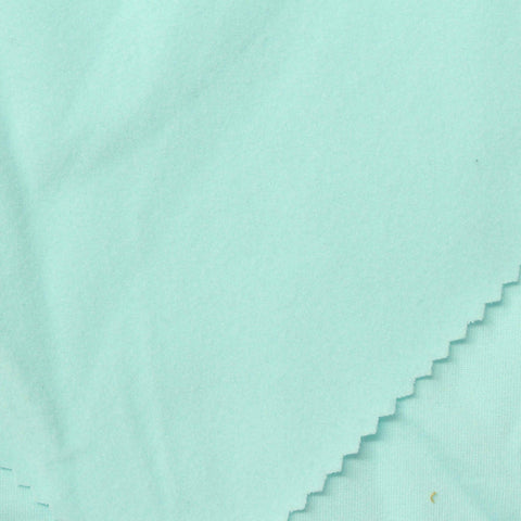 Brushed Polyester Stretch Milk Silk Knit Fabric, 213 gsm, 165 cm — Blue