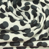 Dark Grey Circles Interlock Knit, Polyester — photo 1
