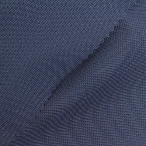 Nylon Stretch Rib Knit Fabric, 220 gsm, 160 cm — Navy