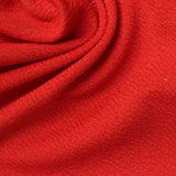 Polyester Stretch Crepe Fabric, 190 gsm, 150 cm — Red — photo 1