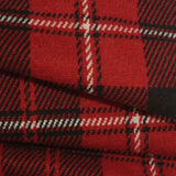 Red Plaid Interlock Knit, Poly-Viscose, 300 gsm — photo 1